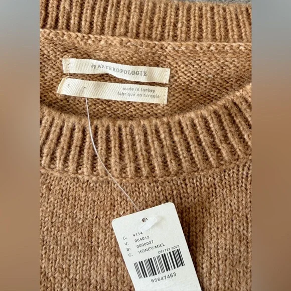 Anthropologie Oh Deer Sweater  Reindeer Antlers Woodland Brown NWT Small - Picture 4 of 7